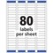 Avery Easy Peel Return Address Labels, Sure Feed Technology, Permanent Adhesive, 1/2" x 1-3/4", 2,000 Labels (8167)